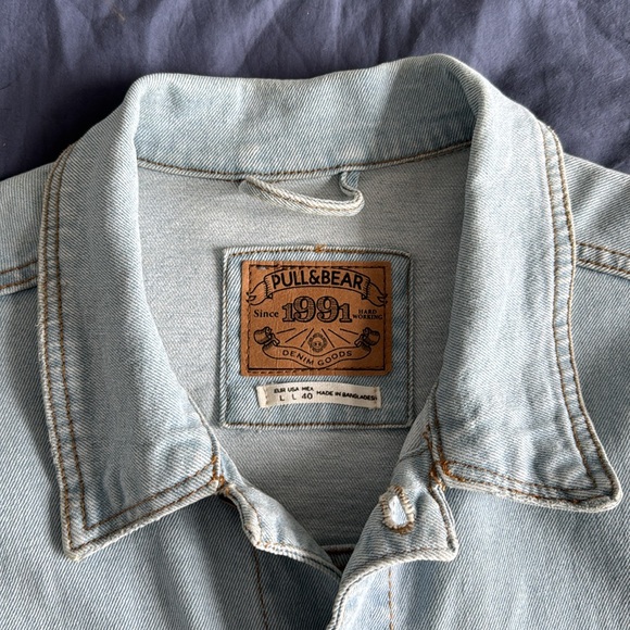 Pull&Bear Denim Jacket - Large - Barely Worn - Picture 2 of 4
